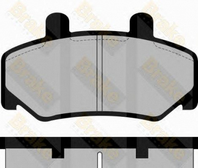 BRAKE ENGINEERING pa557 -  Комплект тормозных колодок, дисковый тормоз